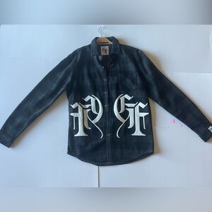 Graceful Faith Fashions - Luxury Flannel Shirt with Statement Artwork Medium